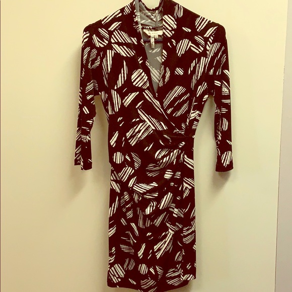 BCBGeneration Black and white patterned dress - Picture 1 of 4
